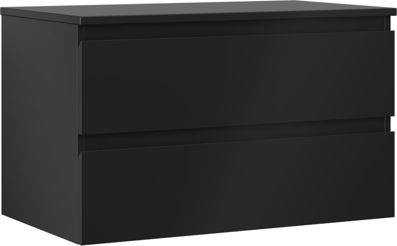 Szafka podumywalkowa Mexen Orio czarna mat 80 cm 2 szuflady 1 szt.