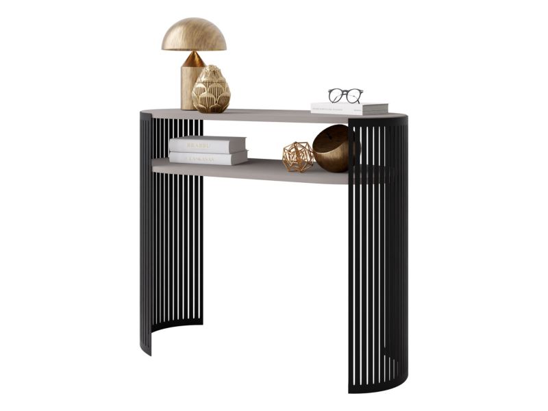 Konsola owalna MIRJAN 24 Fikoli czarny/kaszmir 1 szt.