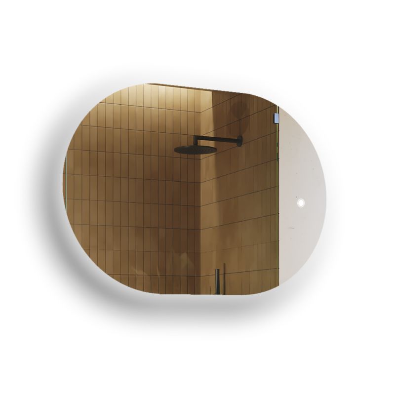 Lustro łazienkowe Artforma LED 100x70cm owalne LED Dual włącznik POK229 1szt.
