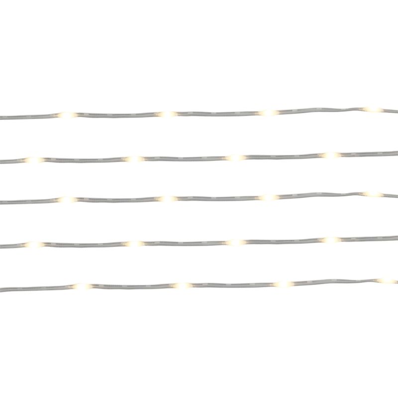 Lampki mikro 20 LED na baterie ciepłe białe