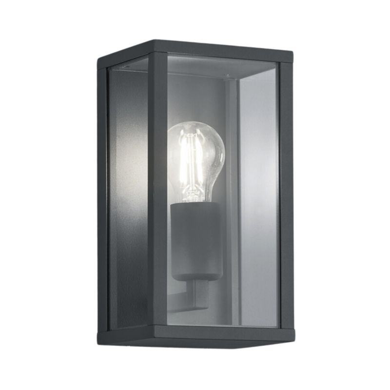 Kinkiet ścienny zewnętrzny Trio Garonne antracytowo-biały 1 x E27 x 60W IP44 wym: 26 x 14 x 14 cm - 1 szt.