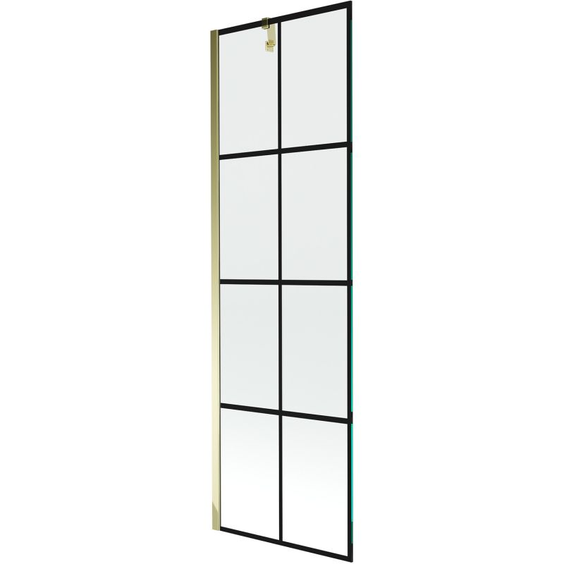 Parawan 1-skrzydłowy Mexen Next czarny wzór 60x150 cm 1 szt.