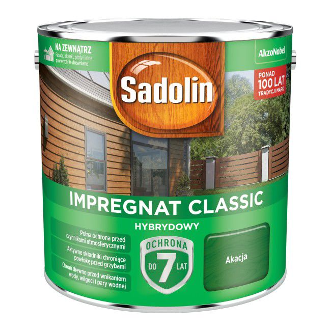 Impregnat do drewna Sadolin Hybrydowy akacja 2,5 l