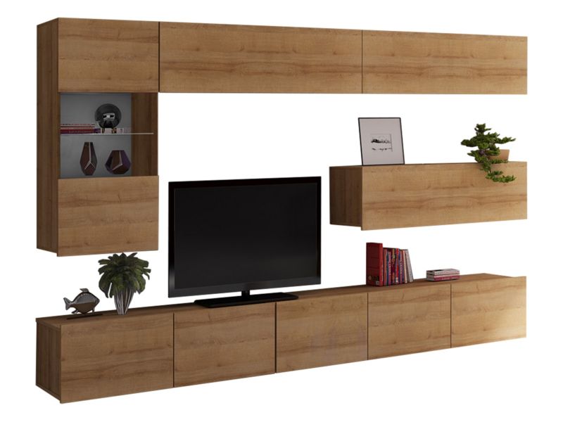 Meblościanka MIRJAN 24 Calabrini IV dąb złoty 1 kpl.