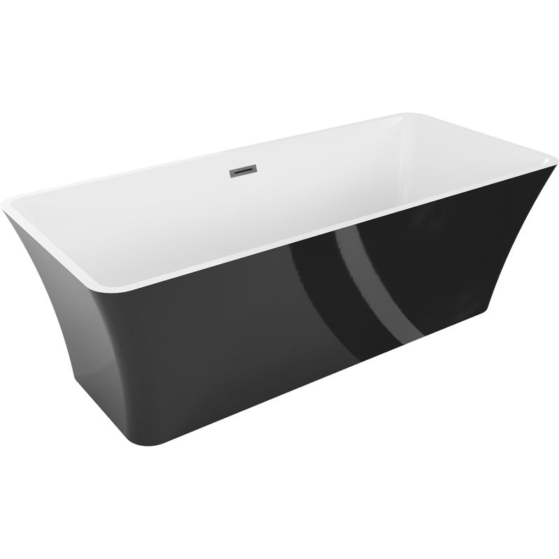 Wanna wolnostojąca Mexen Tonia biało-czarna 170x75 cm 1 szt.
