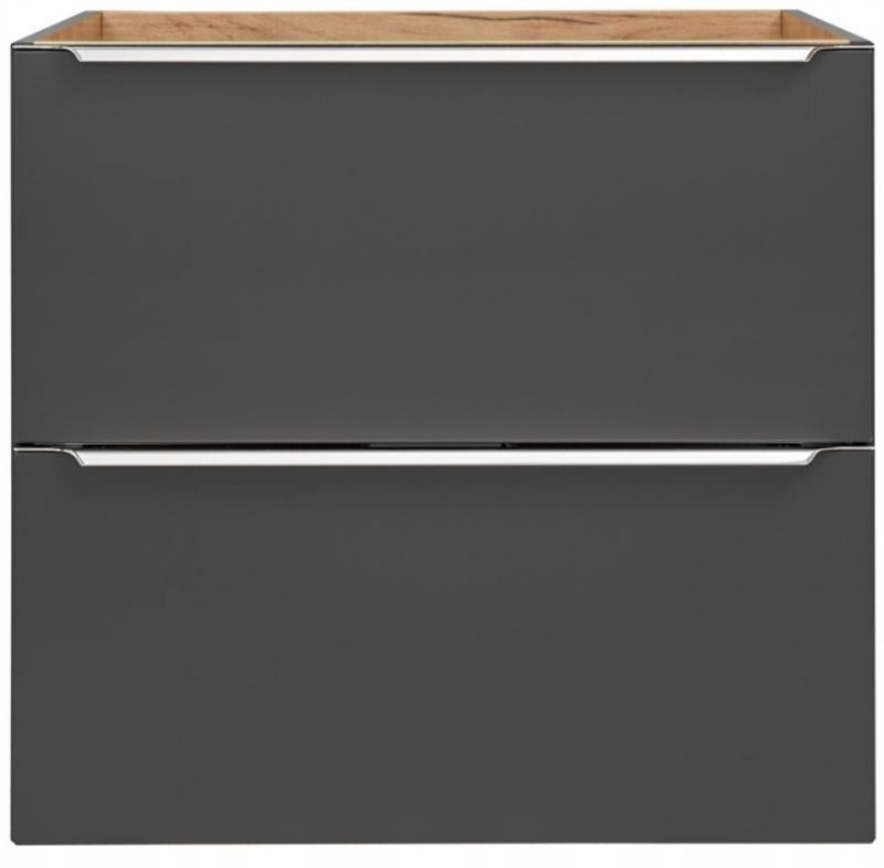 Szafka pod umywalkę Furnidea 80 cm czarna mat bez blatu Capri Cosmos 1 szt.