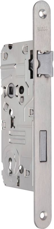 Zamek wpuszczany łazienkowy Yeti 72 x 50 mm prawy biały