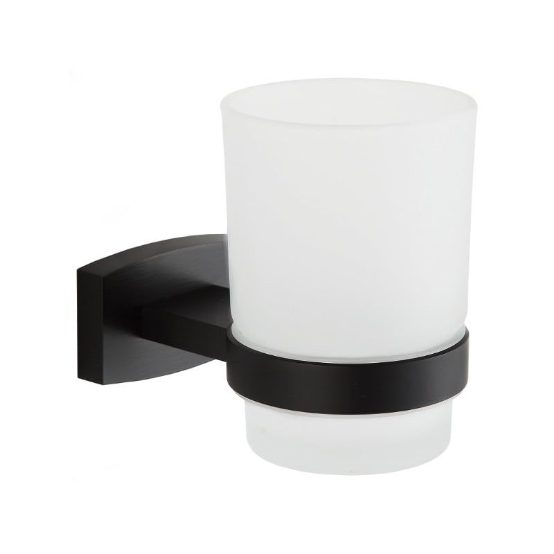 Kubek na szczoteczki ścienny Mexen Zoja czarny 6,7x9,5 cm 1 szt.