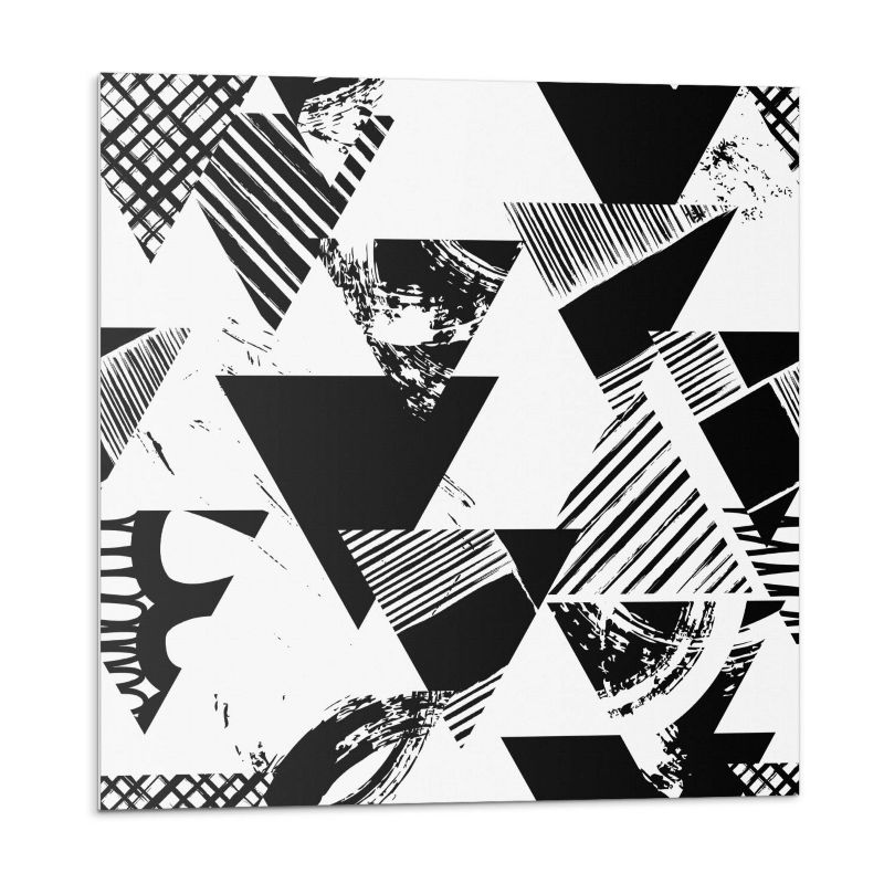 Kafelki samoprzylepne Wallfluent 50x50 cm Wzór trójkątnej geometrii 4 szt.