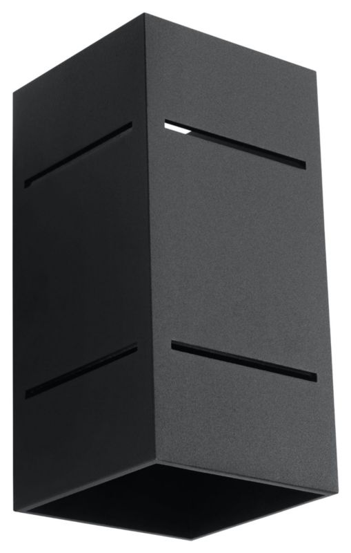 Kinkiet ścienny Sollux Lighting Blocco czarny 1 x G9 x 40W IP20 wym: 20 x 10 x 10 cm - 1 szt.