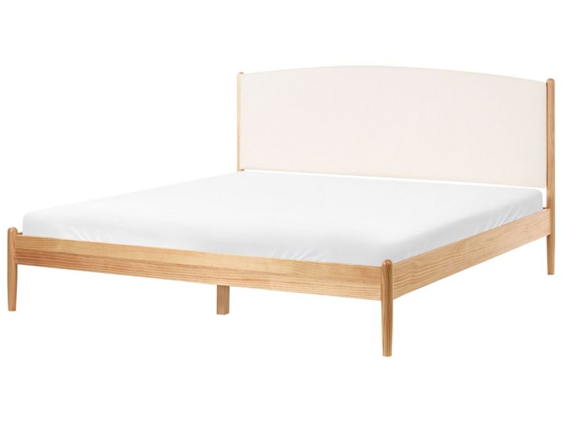 Łóżko Drewno sosnowe Clairac 180 x 200 cm Jasnobrązowy 1 szt.