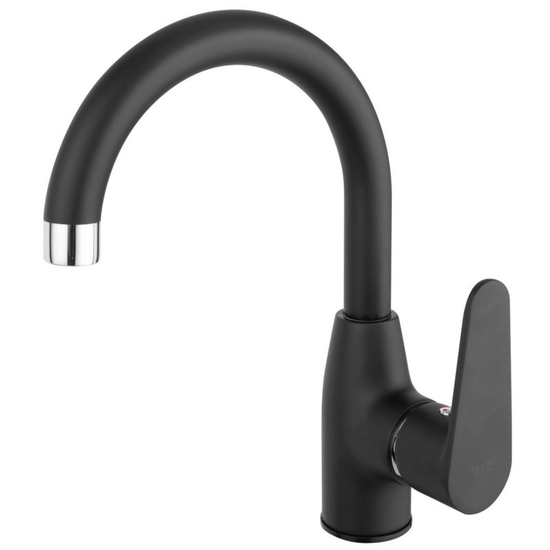 Bateria umywalkowa Ferro ALGEO BLACK stojąca obrotowa czarny 1 szt.