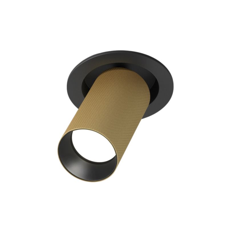 Oprawa wpuszczana Maytoni Artisan matowy złoty ruchoma 1 x GU10 x 10W IP20 wym: 14,1 x 5,4 x 5,4 cm okrągła - 1 szt.