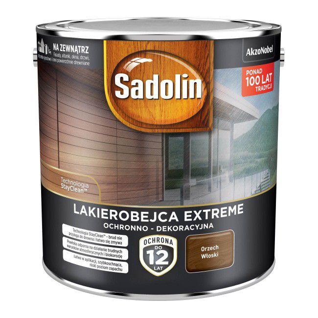 Lakierobejca Sadolin Extreme orzech włoski 2,5 l