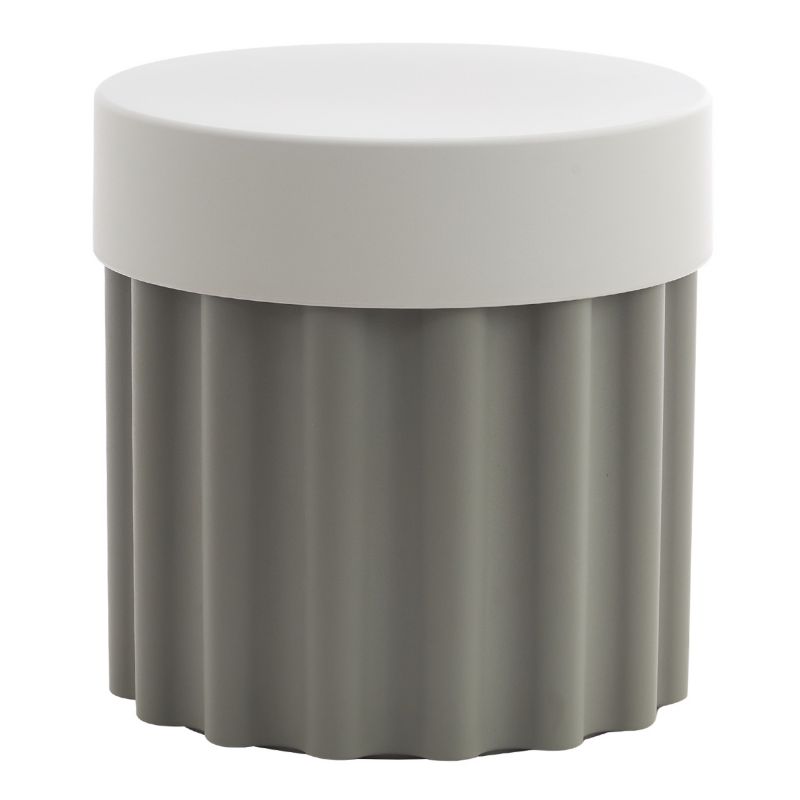 Stolik Pomocniczy Scott Howhomely Plastikowy Szary Minimalistyczny Dziecięcy 36X37 Cm 1 Szt.