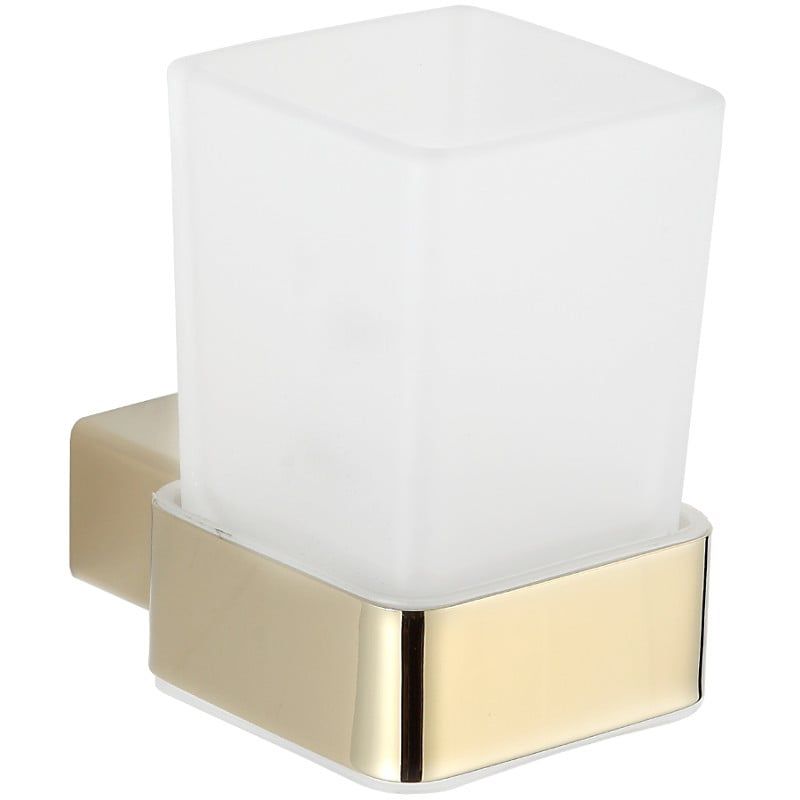 Kubek na szczoteczki Mexen Pavo złoty 7x10,5 cm 1 szt.