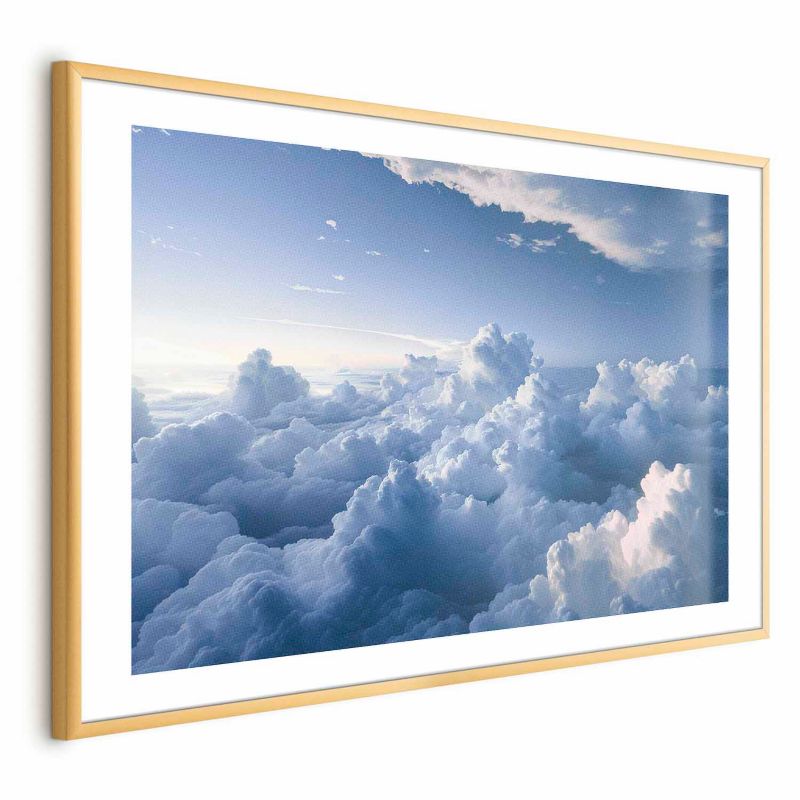 Plakat Artgeist Podniebne pejzaże 42x29,7 cm z ramą złotą 1 szt