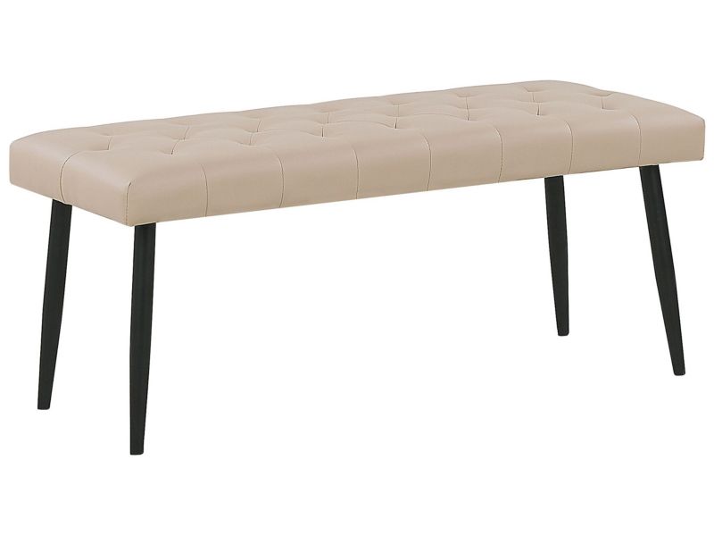 Ławka Essonne Beżowy Ekoskóra 1 szt.