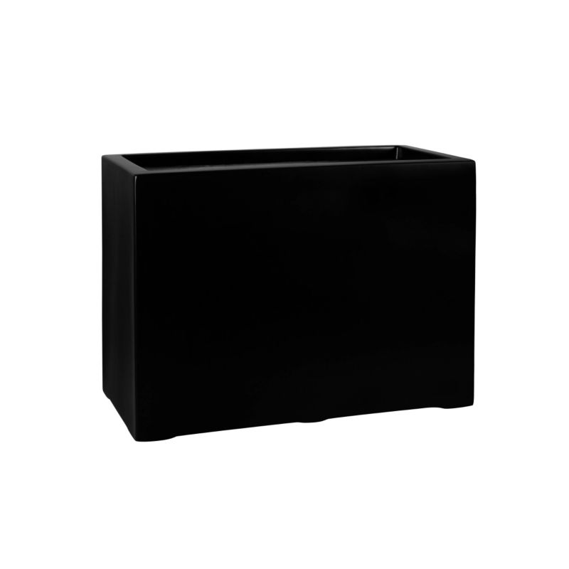 Doniczka Z Włókna Szklanego Na Taras Do Domu Zadora D934D Czarny Mat 1 szt