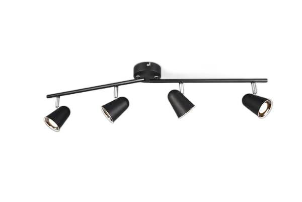 Lampa sufitowa RL Toulouse czarna-chromowana LED 3.5W 3000K 400 lm wym: 78 x 9 cm - 1 szt.