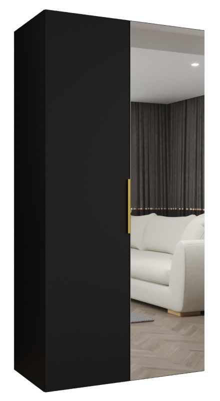 Szafa uchylna Abiks MARBELLA 2 100 wys 202 cm Czarny + Złoty 1 szt