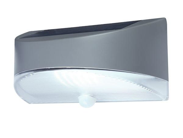 Kinkiet solarny z czujnikiem Lutec Bread szaro-biały LED 1W 4000K 100lm IP44 wym: 11,4 x 12,4 x 22 cm tworzywo sztuczne - 1 szt.