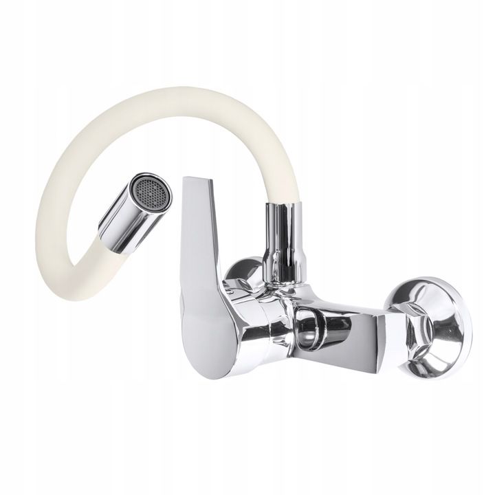 Bateria Kuchenna Umywalkowa ścienna Granitan elastyczna Flex Beżowa 1 szt.