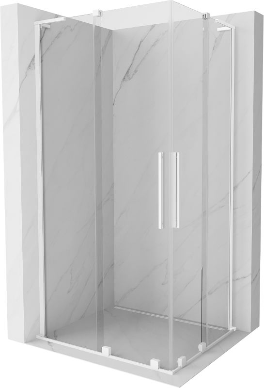 Kabina prysznicowa Mexen Velar L Duo rozsuwana 90 x 80 cm transparent biała 1 szt.