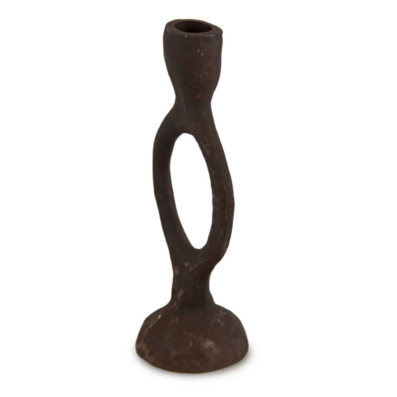 Świecznik EDANTI Metalowy Na Jedną Świeczkę Uchwyt Stalowy Industrialny 1 Szt.