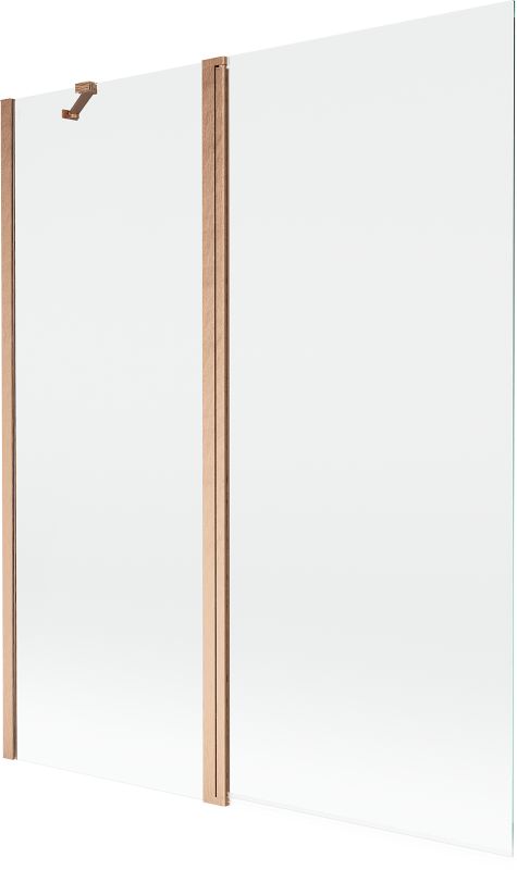 Parawan nawannowy Mexen Mist miedź szczotkowana 140x150 cm 2-skrzydłowy - 8A9-140-011-65-00 1 szt.