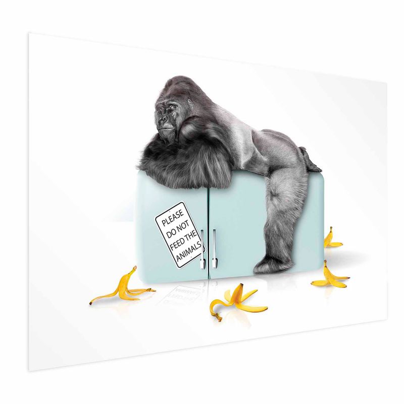 Plakat Artgeist Głodny goryl 30x21 cm bez ramy 1 szt