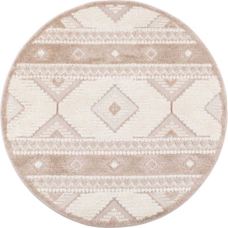 Dywan Multidecor Chiara 120cm koło aztecki beżowy 1 szt.