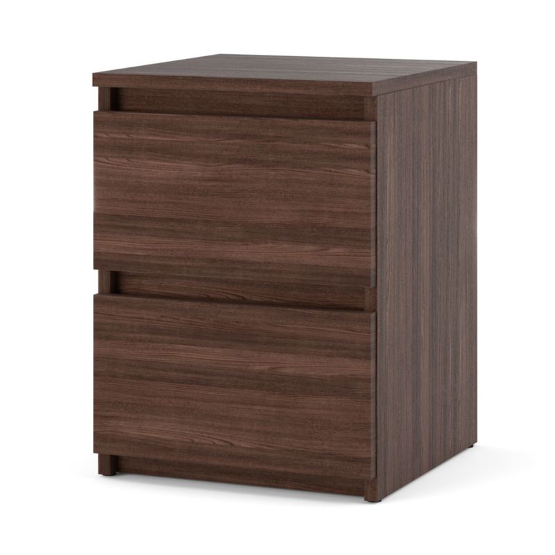 Szafka Nocna Hurtownia-Mebli Szuflady 2 Hugo 30cm Dąb Wenge Dąb Wenge 30x30x40 cm 1szt.