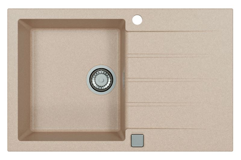 Zlewozmywak granitowy Alveus Cadit 20 kol. 22 piasek (79x50) 1-komorowy 1szt.