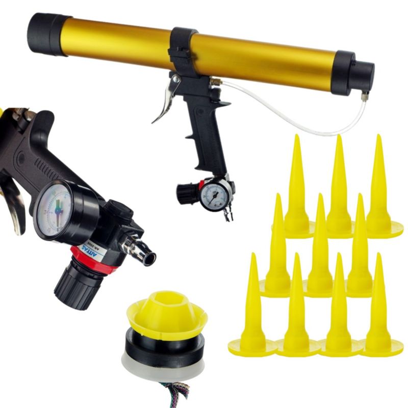 Wyciskacz pneumatyczny Bauhus do mas z barometrem PRO