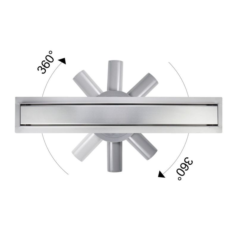 Odpływ prysznicowy liniowy Hagser 100 cm stal nierdzewna, ruszt odwracalny, filtr 1 szt.