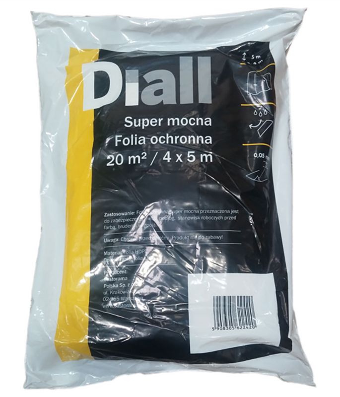 Folia Diall Super Mocna 4 x 5 m 0,05 mm