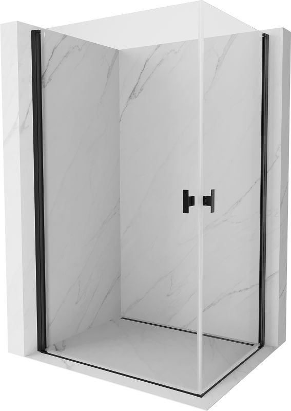 Kabina prysznicowa Mexen Mist-B czarna 75x70 cm 1 szt
