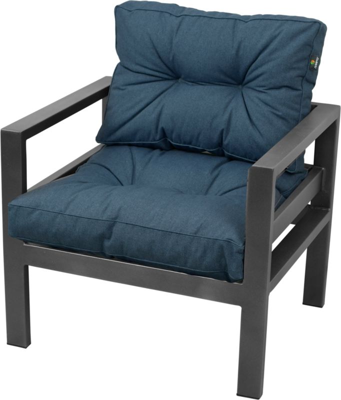 Komplet poduszek na fotel ogrodowy AMPO niebieski 1 kpl.