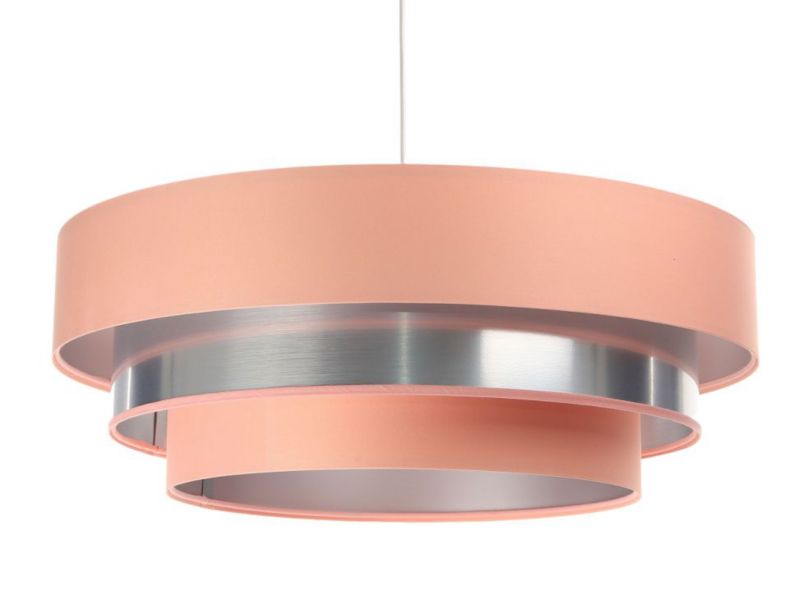 Lampa Bps Koncept wisząca TRIO MIX różowa/srebrna 1 szt