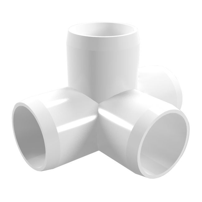 Czwórnik kątowy PVC Idmar Group KW/KW/KW/KW 1/2"