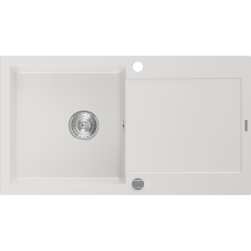 Zlewozmywak wpuszczany Mexen Leo 1-komorowy biały 900x500 mm - 6501901010-20-G 1 szt.