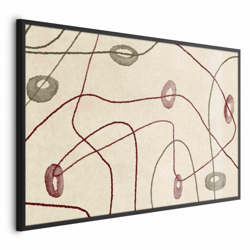 Plakat Artgeist Kształty 90x60 cm z ramą czarną 1 szt