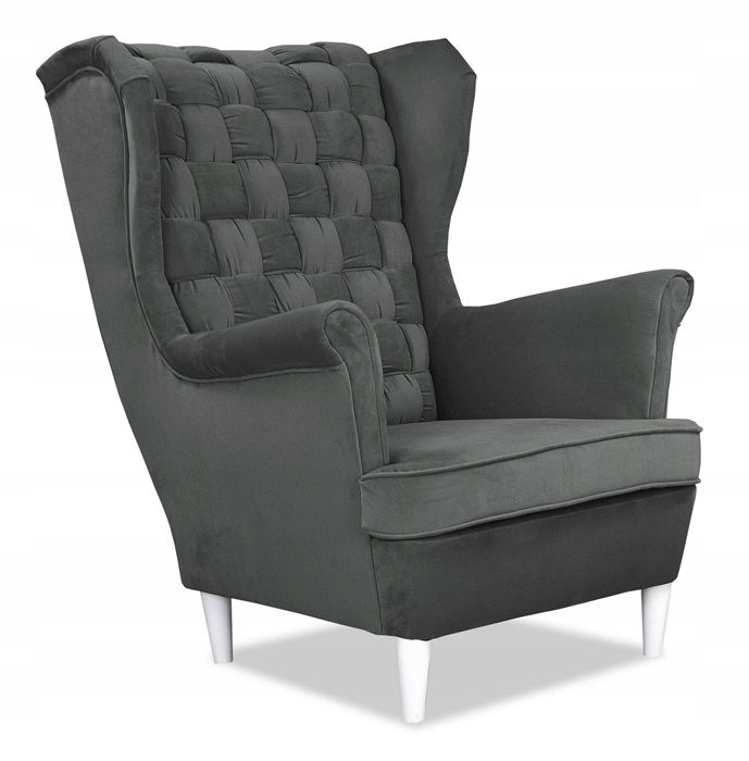 Fotel uszak do salonu Family Meble Carol ANTRACYT 1szt