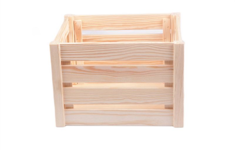 Skrzynka drewniana S 34,5 x 29,5 x 23,5 cm