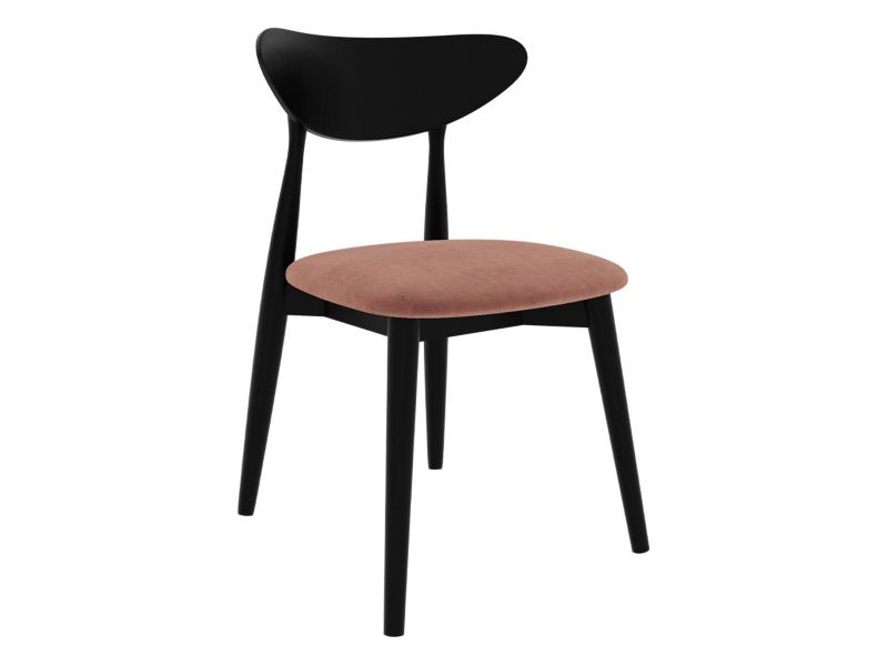 Krzesło MIRJAN 24 S80 czarny + różowy 1 szt.