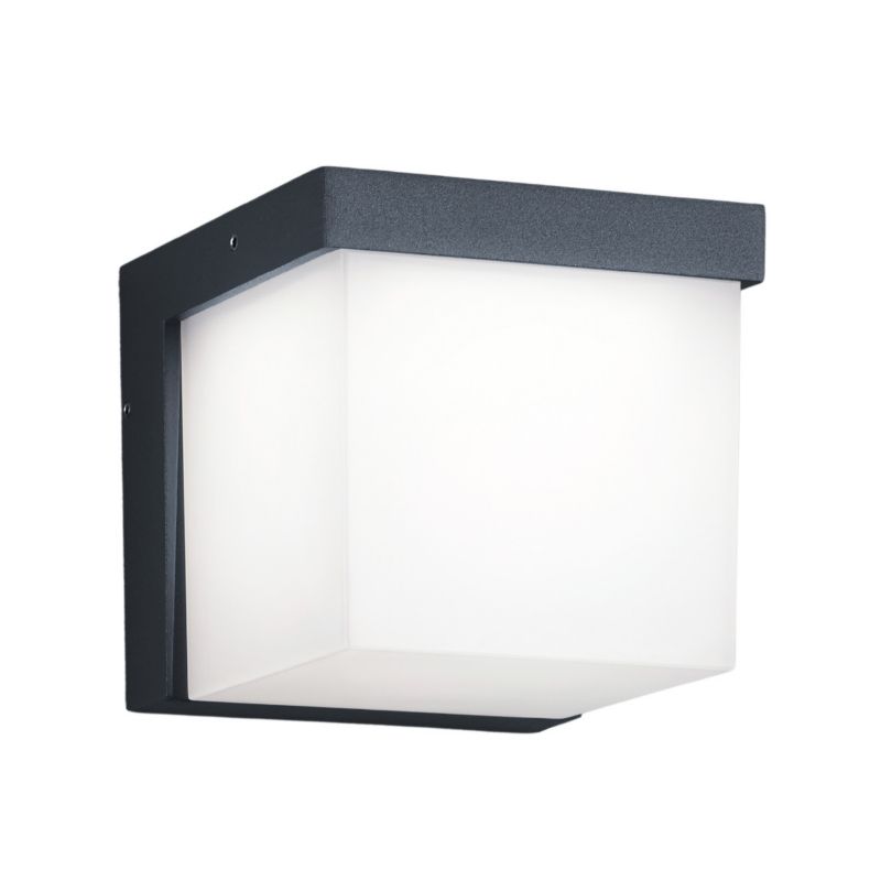 Kinkiet ścienny zewnętrzny Trio Yangtze antracytowo-biały LED 3.5W 3000K 330lm IP54 wym: 11,7 x 12 x 12 cm aluminium - 1 szt.