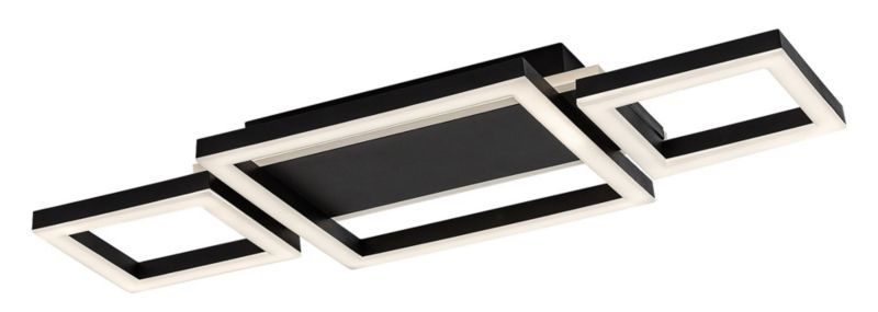 Lampa sufitowa wisząca Rabalux Donya 3744 czarno-biała nowoczesna wbudowany LED 24W 1 szt.