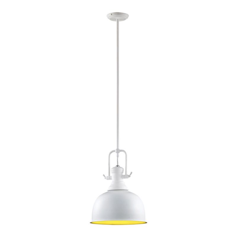 Lampa wisząca Italux Laredo 5689 biało-żółta industrialna 1xE27 x 60W 1 szt.