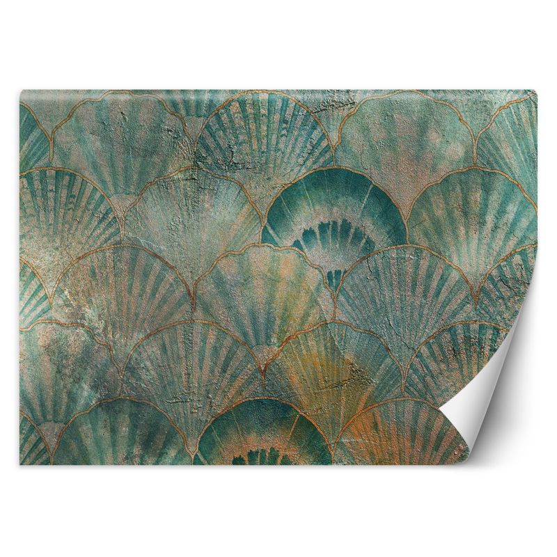 Fototapeta Feeby Wachlarze Turkus Beton 400x280 1 szt